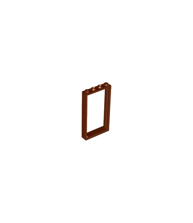 LEGO - Deurframe 1 x 4 x 6 met 2 gaten boven en onder - Reddish Brown | N
