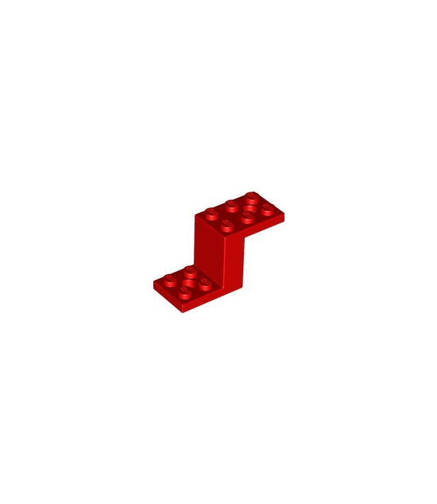 LEGO - Beugel 5 x 2 x 2 1/3 met 2 gaten en onderop een nophouder - Red | N
