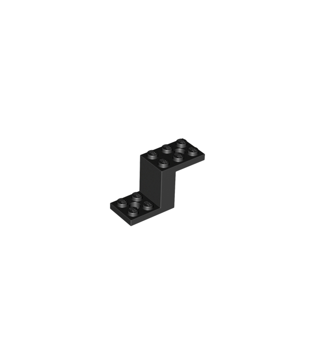 LEGO - Beugel 5 x 2 x 2 1/3 met 2 gaten en onderop een nophouder - Black | N