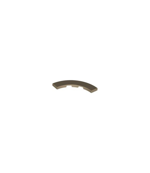 LEGO - Tegel, ronde hoek 4 x 4 macaroni breed - Dark Tan | N