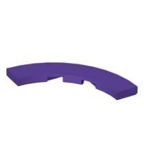LEGO - Tegel, ronde hoek 4 x 4 macaroni breed - Dark Purple | N - Thumbnail
