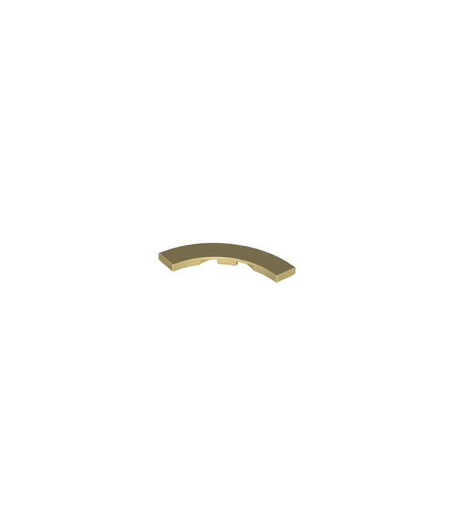 LEGO - Tegel, ronde hoek 4 x 4 macaroni breed - Tan | N