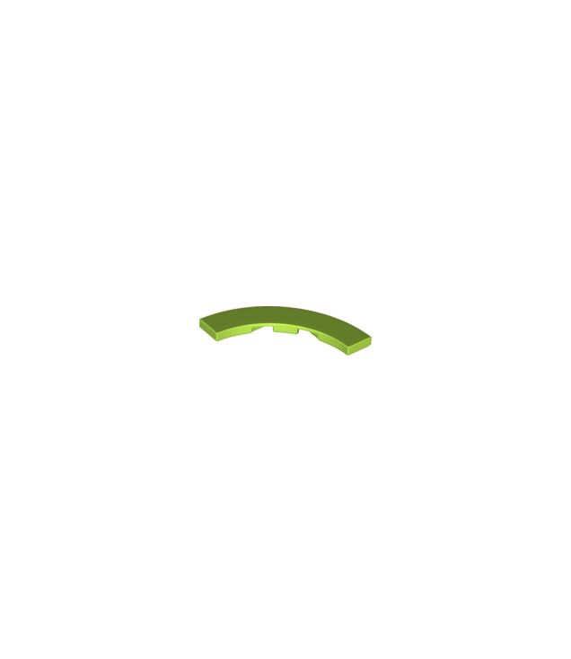 LEGO - Tegel, ronde hoek 4 x 4 macaroni breed - Lime | N