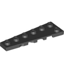LEGO - Wig, plaat 6 x 2 links - Black | N - Thumbnail