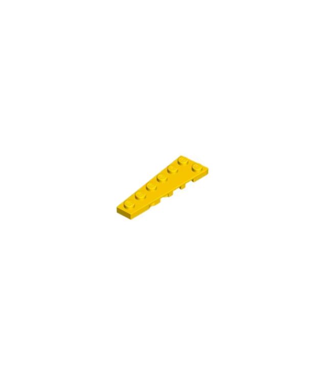 LEGO - Wig, plaat 6 x 2 links - Yellow | N