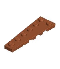 LEGO - Wig, plaat 6 x 2 links - Dark Orange | N - Thumbnail