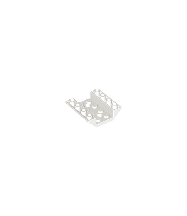 LEGO - Helling, omgekeerd 45 graden 4 x 4 dubbel met 2 gaten - White | N
