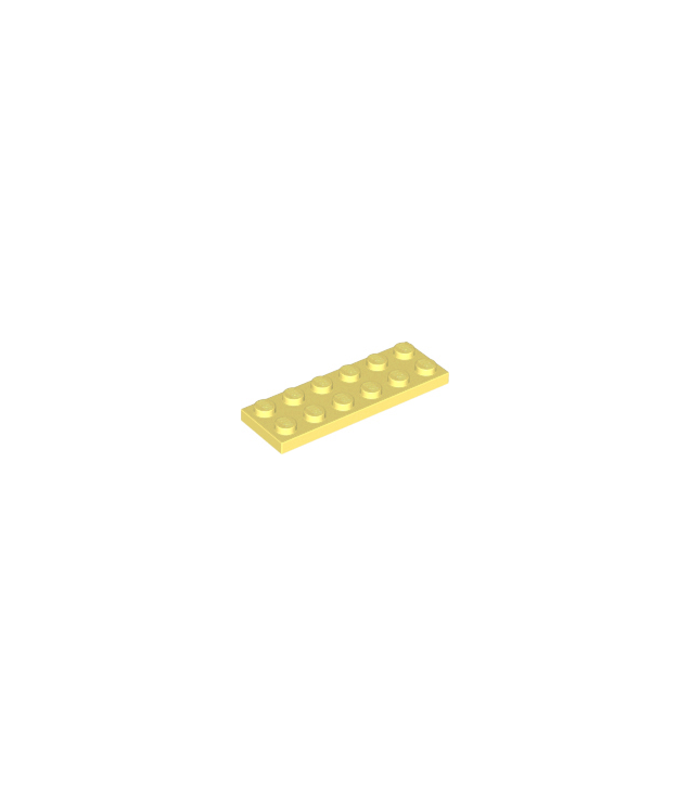 LEGO - Plaat 2 x 6 - Bright Light Yellow | N