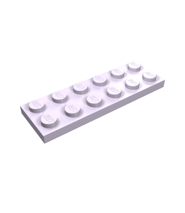 LEGO - Plaat 2 x 6 - Lavender | N