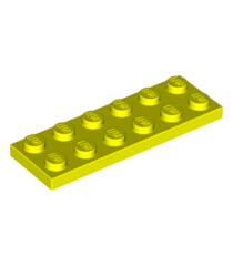 LEGO - Plaat 2 x 6 - Neon Yellow | N - Thumbnail