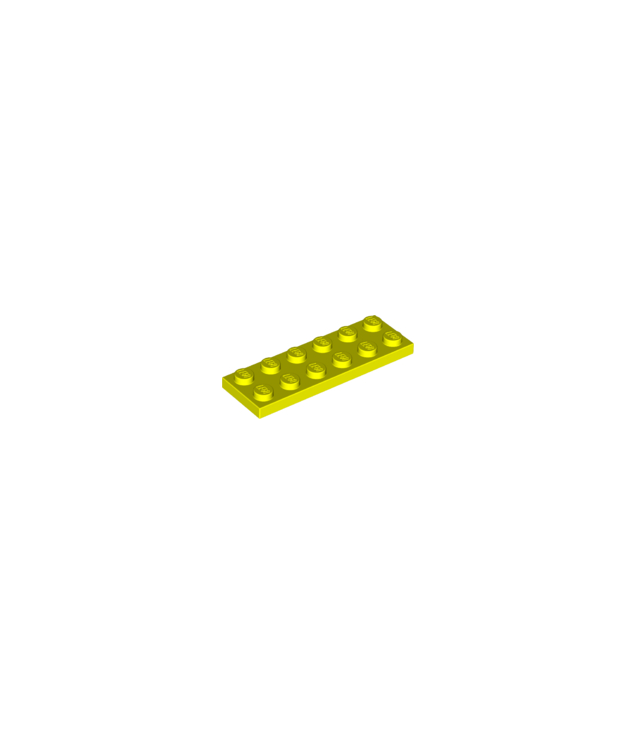 LEGO - Plaat 2 x 6 - Neon Yellow | N