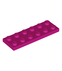 LEGO - Plaat 2 x 6 - Magenta | N - Thumbnail