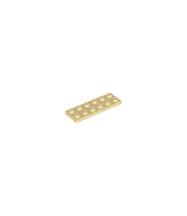 LEGO - Plaat 2 x 6 - Tan | N