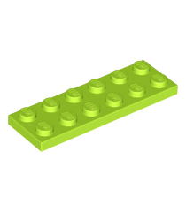 LEGO - Plaat 2 x 6 - Lime | N - Thumbnail