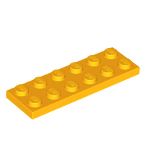 LEGO - Plaat 2 x 6 - Bright Light Orange | N - Thumbnail