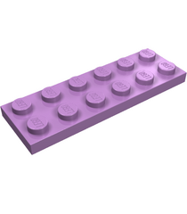 LEGO - Plaat 2 x 6 - Medium Lavender | N - Thumbnail