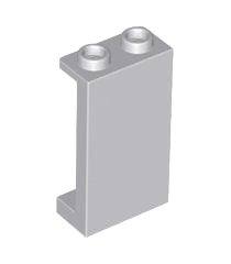 LEGO - Paneel 1 x 2 x 3 met zijsteunen - holle noppen - Light Bluish Gray | N - Thumbnail