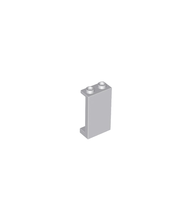 LEGO - Paneel 1 x 2 x 3 met zijsteunen - holle noppen - Light Bluish Gray | N
