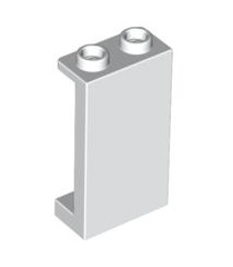 LEGO - Paneel 1 x 2 x 3 met zijsteunen - holle noppen - White | N - Thumbnail