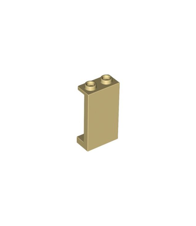 LEGO - Paneel 1 x 2 x 3 met zijsteunen - holle noppen - Tan | N