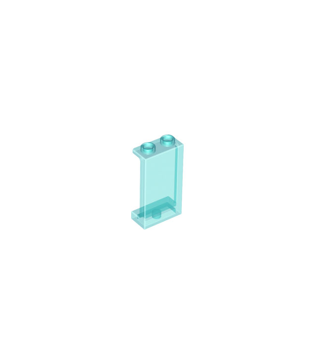 LEGO - Paneel 1 x 2 x 3 met zijsteunen - holle noppen - Trans-Light Blue | N