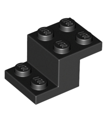 LEGO - Beugel 3 x 2 x 1 1/3 met onderop een nophouder - Black | N - Thumbnail