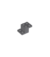 LEGO - Beugel 3 x 2 x 1 1/3 met onderop een nophouder - Dark Bluish Gray | N - Thumbnail