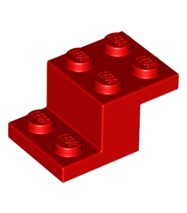 LEGO - Beugel 3 x 2 x 1 1/3 met onderop een nophouder - Red | N - Thumbnail