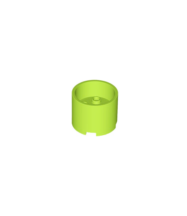 LEGO - Steen, rond 3 x 3 x 2 met verzonken midden en as-gat - Lime | N
