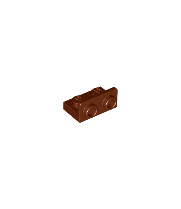 LEGO - Beugel 1 x 2 - 1 x 2 omgekeerd - Reddish Brown | N