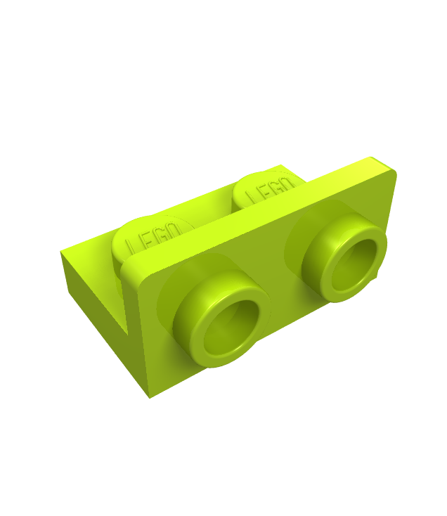 LEGO - Beugel 1 x 2 - 1 x 2 omgekeerd - Lime | N