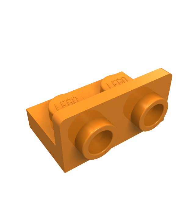 LEGO - Beugel 1 x 2 - 1 x 2 omgekeerd - Orange | N