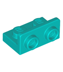 LEGO - Beugel 1 x 2 - 1 x 2 omgekeerd - Dark Turquoise | N - Thumbnail