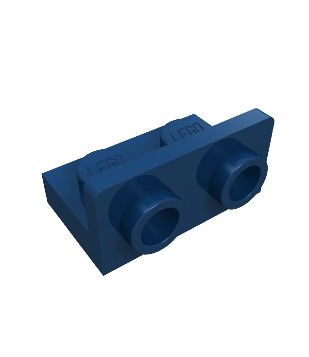 LEGO - Beugel 1 x 2 - 1 x 2 omgekeerd - Dark Blue | N