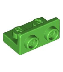 LEGO - Beugel 1 x 2 - 1 x 2 omgekeerd - Bright Green | N - Thumbnail