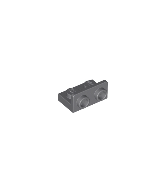 LEGO - Beugel 1 x 2 - 1 x 2 omgekeerd - Dark Bluish Gray | N