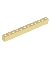 LEGO - Steen 1 x 12 - Tan | N - Thumbnail