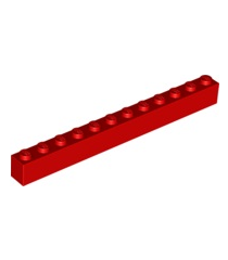 LEGO - Steen 1 x 12 - Red | N - Thumbnail