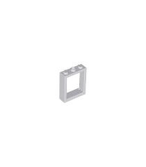LEGO - Raam 1 x 3 x 3 vlakke voorkant - Light Bluish Gray | N - Thumbnail