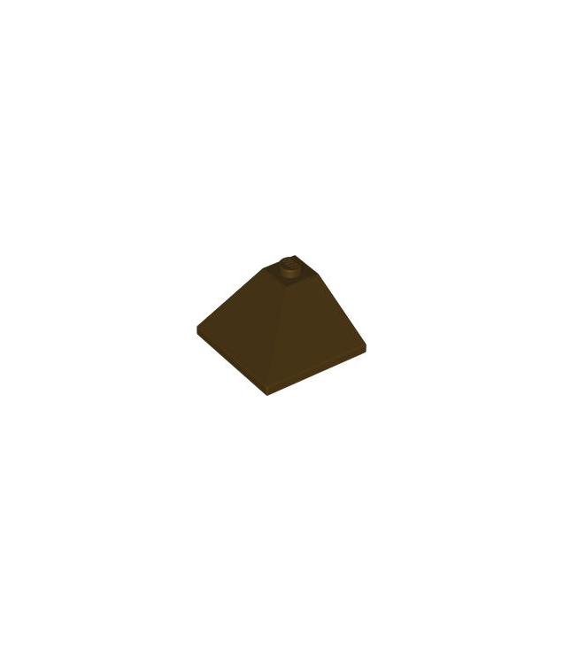 LEGO - Helling 33 graden graden 3 x 3 dubbel bol hoek - Dark Brown | N