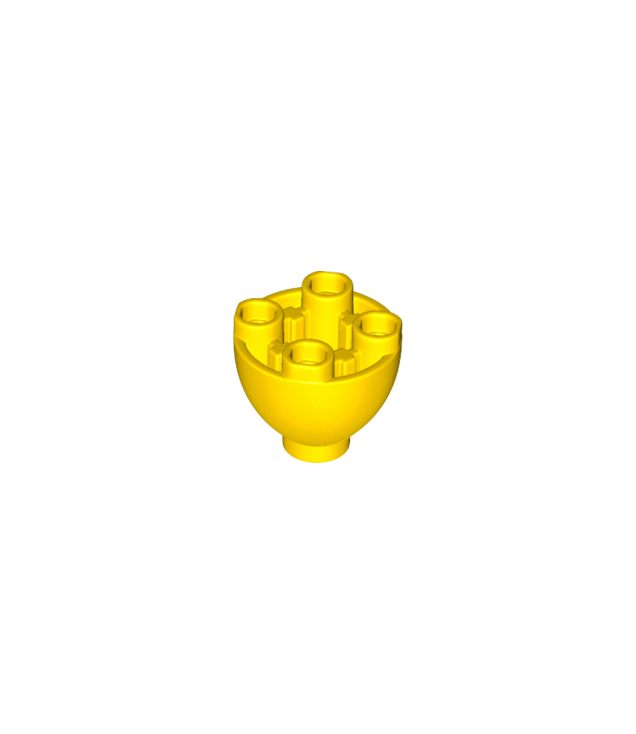 LEGO - Steen, rond 2 x 2 koepelvormige onderkant met noppen - Yellow | N