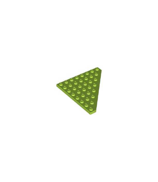 LEGO - Wig, plaat 8 x 8 met afgesneden hoek - Lime | N