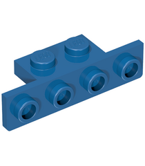 LEGO - Beugel 1 x 2 - 1 x 4 met twee afgeronde hoeken aan onderkant - Blue | N - Thumbnail