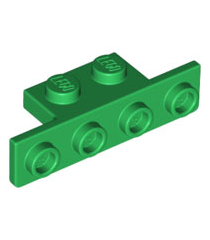 LEGO - Beugel 1 x 2 - 1 x 4 met twee afgeronde hoeken aan onderkant - Green | N - Thumbnail