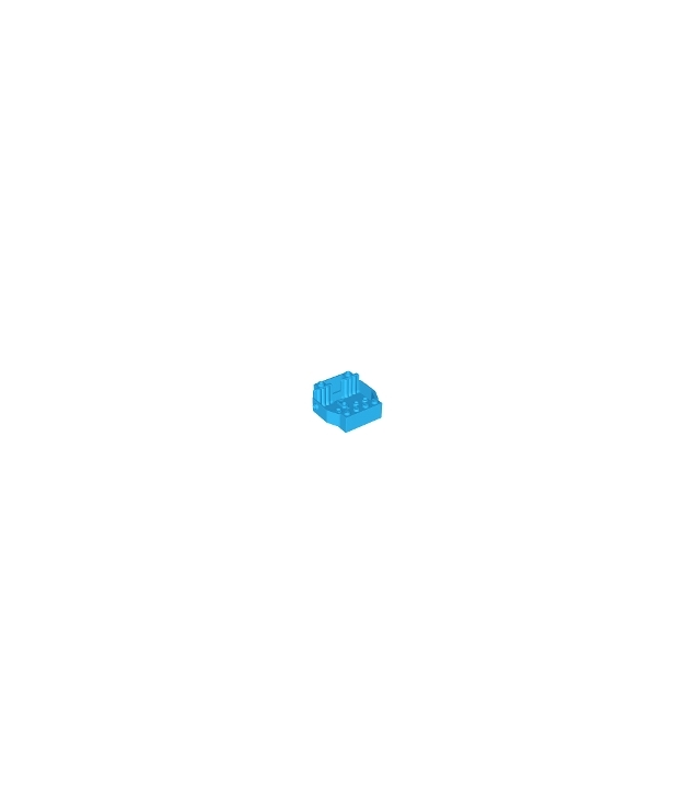 LEGO - Voertuigbasis 6 x 5 x 2 met 2 stoelen - Dark Azure | N