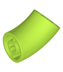 LEGO - Steen, rond 2 x 2 D. 45° bocht (25,5 mm hoogte) - Lime | N - Thumbnail