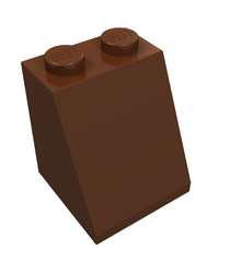 LEGO - Helling 65 graden 2 x 2 x 2 met onderbuis - Reddish Brown | N - Thumbnail