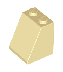 LEGO - Helling 65 graden 2 x 2 x 2 met onderbuis - Tan | N - Thumbnail