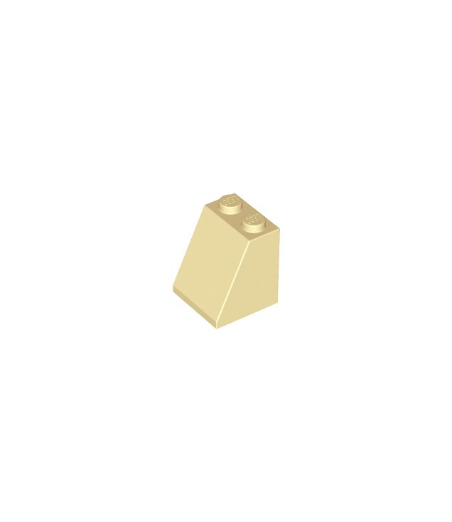 LEGO - Helling 65 graden 2 x 2 x 2 met onderbuis - Tan | N