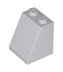 LEGO - Helling 65 graden 2 x 2 x 2 met onderbuis - Light Bluish Gray | N - Thumbnail
